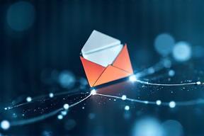 Graphic or photo representing connection or a letter.